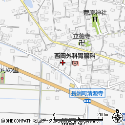 熊本県玉名郡長洲町清源寺2622周辺の地図