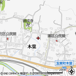 熊本県玉名郡玉東町木葉1026周辺の地図