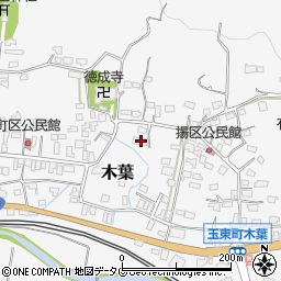 熊本県玉名郡玉東町木葉1026周辺の地図