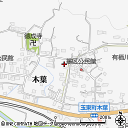 熊本県玉名郡玉東町木葉1022周辺の地図