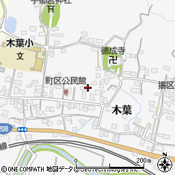 熊本県玉名郡玉東町木葉1086周辺の地図