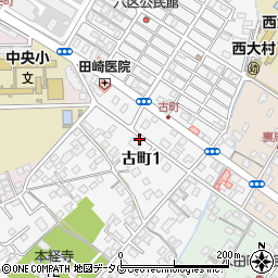 長崎県大村市古町周辺の地図