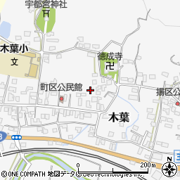 熊本県玉名郡玉東町木葉1040周辺の地図