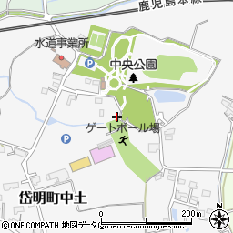熊本県玉名市岱明町中土583周辺の地図