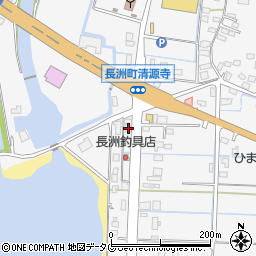 熊本県玉名郡長洲町清源寺3275-27周辺の地図