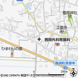 熊本県玉名郡長洲町清源寺2612周辺の地図