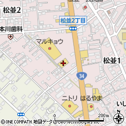 ユニクロ大村松並店周辺の地図