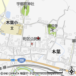 熊本県玉名郡玉東町木葉1085周辺の地図