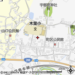 熊本県玉名郡玉東町木葉1122周辺の地図