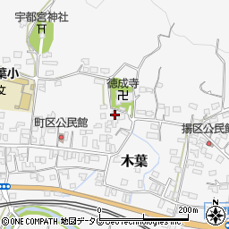 熊本県玉名郡玉東町木葉1048周辺の地図