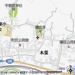 熊本県玉名郡玉東町木葉1048周辺の地図