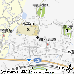 熊本県玉名郡玉東町木葉1114周辺の地図