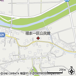 熊本県菊池市泗水町福本1054-1周辺の地図