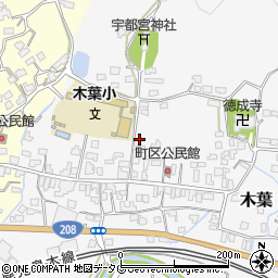 熊本県玉名郡玉東町木葉1076周辺の地図