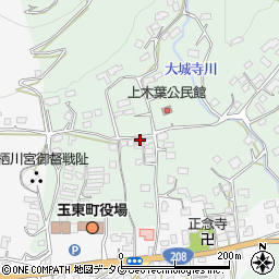 上木葉区公民館周辺の地図