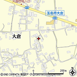 熊本県玉名市大倉351-2周辺の地図