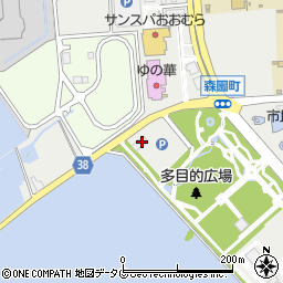 長崎空港専用みどり駐車場周辺の地図