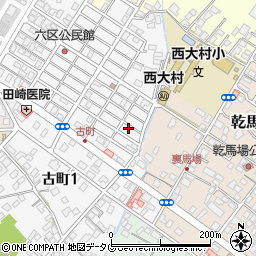 長崎県大村市古町2丁目1793周辺の地図