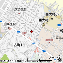 長崎県大村市古町2丁目1768周辺の地図