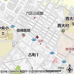 長崎県大村市古町2丁目1710周辺の地図