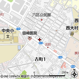 長崎県大村市古町2丁目1707周辺の地図