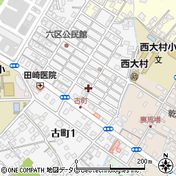 長崎県大村市古町2丁目1715周辺の地図