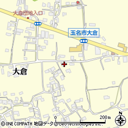 熊本県玉名市大倉361周辺の地図