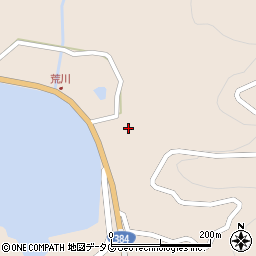 長崎県南松浦郡新上五島町荒川郷44周辺の地図