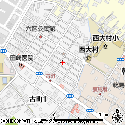 長崎県大村市古町2丁目1756周辺の地図