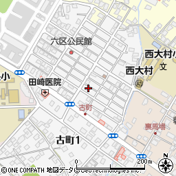 長崎県大村市古町2丁目1718周辺の地図