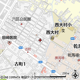 長崎県大村市古町2丁目1746周辺の地図