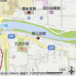 泗水町商工会周辺の地図
