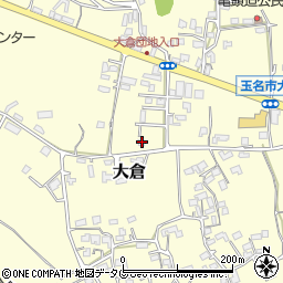 熊本県玉名市大倉744周辺の地図