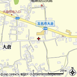 熊本県玉名市大倉732-2周辺の地図