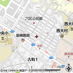 長崎県大村市古町2丁目1692周辺の地図