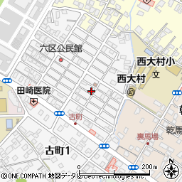 長崎県大村市古町2丁目1721周辺の地図