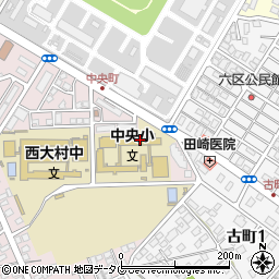 大村市立中央小学校周辺の地図