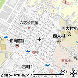 長崎県大村市古町2丁目1723周辺の地図