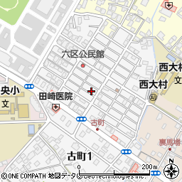 長崎県大村市古町2丁目1683周辺の地図