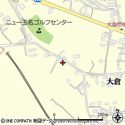 熊本県玉名市大倉1302周辺の地図