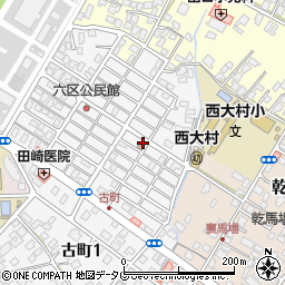 長崎県大村市古町2丁目1736周辺の地図