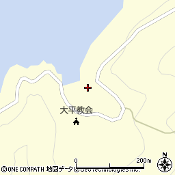 長崎県南松浦郡新上五島町西神ノ浦郷153周辺の地図