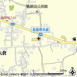 熊本県玉名市大倉732-1周辺の地図