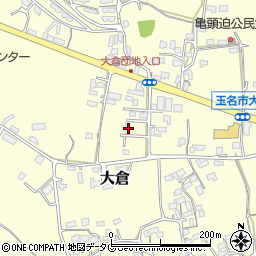 熊本県玉名市大倉746-1周辺の地図