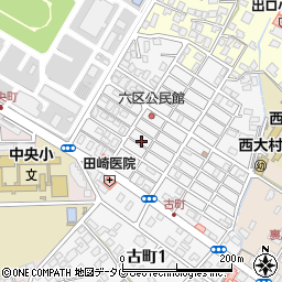 長崎県大村市古町2丁目1563周辺の地図