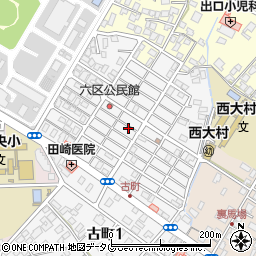 長崎県大村市古町2丁目1670周辺の地図
