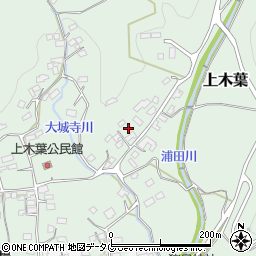 熊本県玉名郡玉東町上木葉周辺の地図