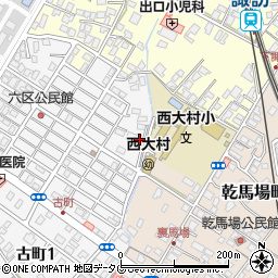 長崎県大村市古町2丁目462周辺の地図