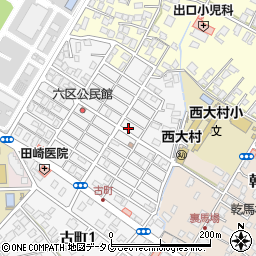 長崎県大村市古町2丁目1658周辺の地図