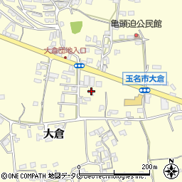 熊本県玉名市大倉740周辺の地図